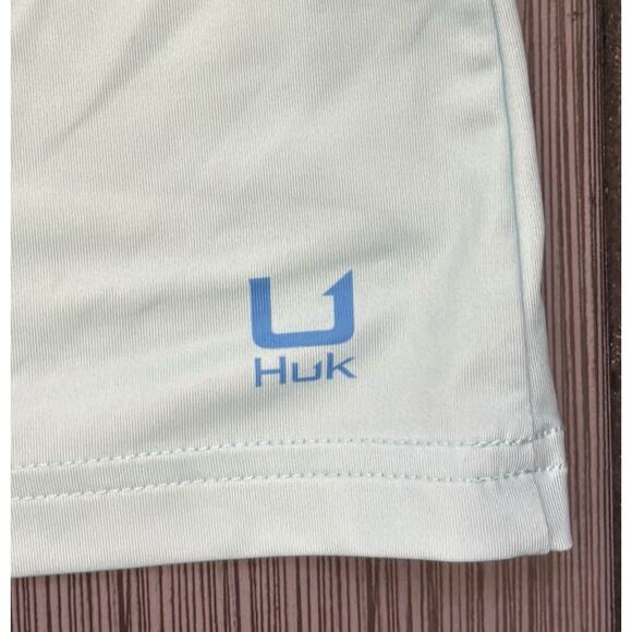 Huk Women’s Pursuit Long Sleeve Salt Dye T-shirt Blue/Green Size Medium UPF 30+ - Picture 2 of 5